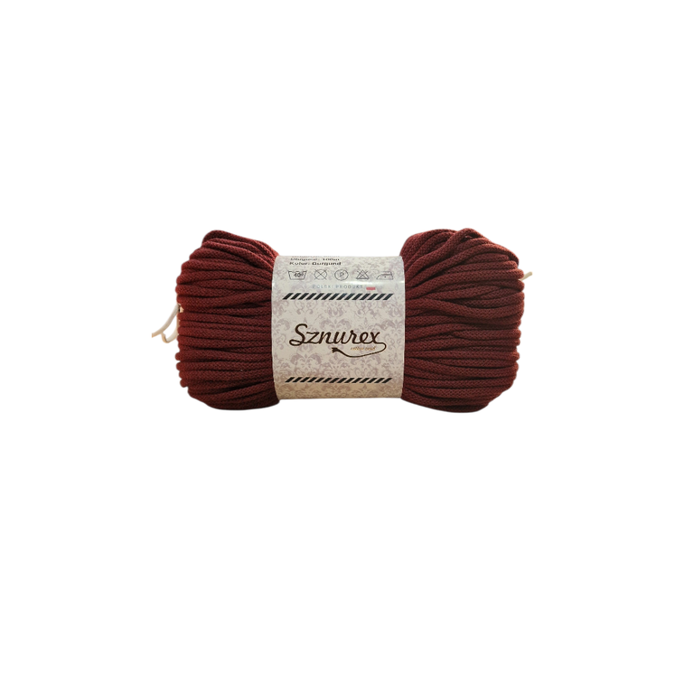 sznurek bawełniany 5mm, z rdzeniem, koszyk, dywan, torba