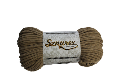 Sznurek bawełniany 5 mm- 100 mb- CAPPUCINO