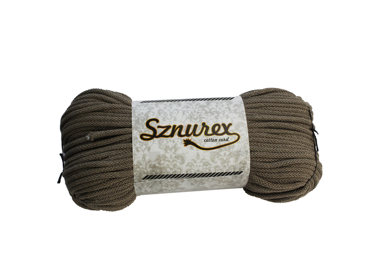 Sznurek bawełniany 5 mm- 100 mb- BEŻOWY