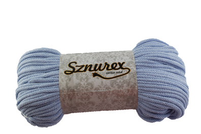  Sznurek bawełniany 5 mm- 100 mb- BLĘKITNY