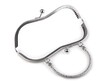 BIGIEL METALOWY  DO TORBY 19,5 X 13 CM- RAMKA- PÓŁPRODUKT - NIKIEL (2)