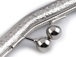 BIGIEL METALOWY  DO TORBY 19,5 X 13 CM- RAMKA- PÓŁPRODUKT - NIKIEL (3)