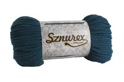 Sznurek bawełniany 5 mm- 100 mb- SZMARAGD