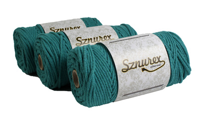Sznurek bawełniany 3mm- 100mb- Szmaragd