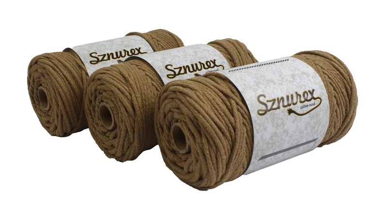 Sznurek bawełniany 3mm- 100mb- whisky