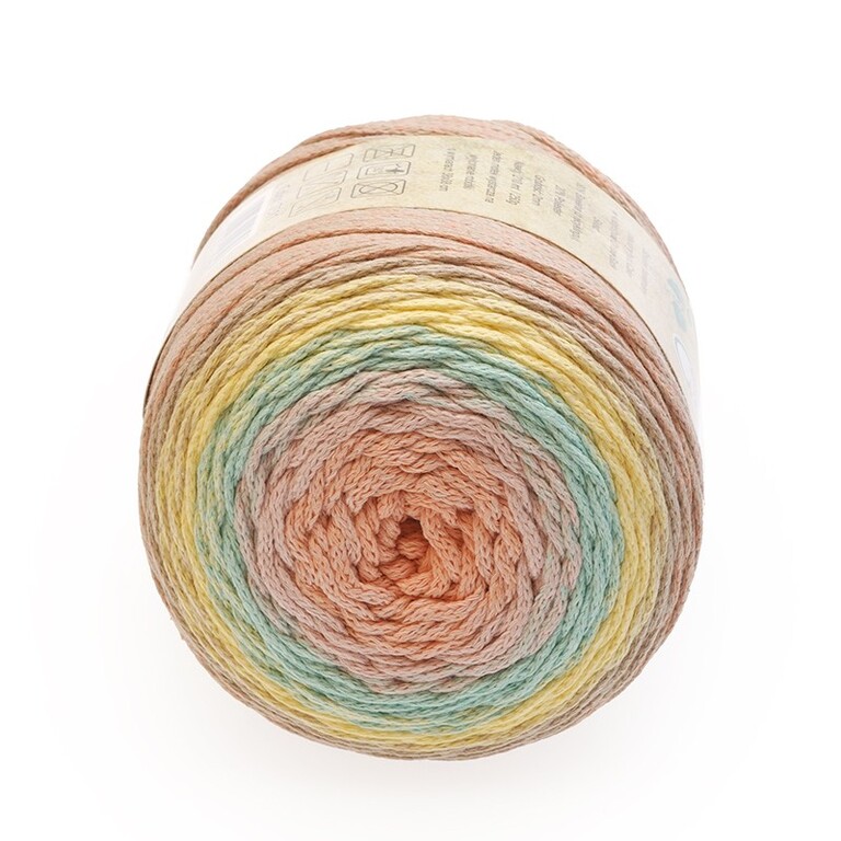 SZNUREK MACRAMA, OMBRE, CACE, OKRĄGŁY, 2MM