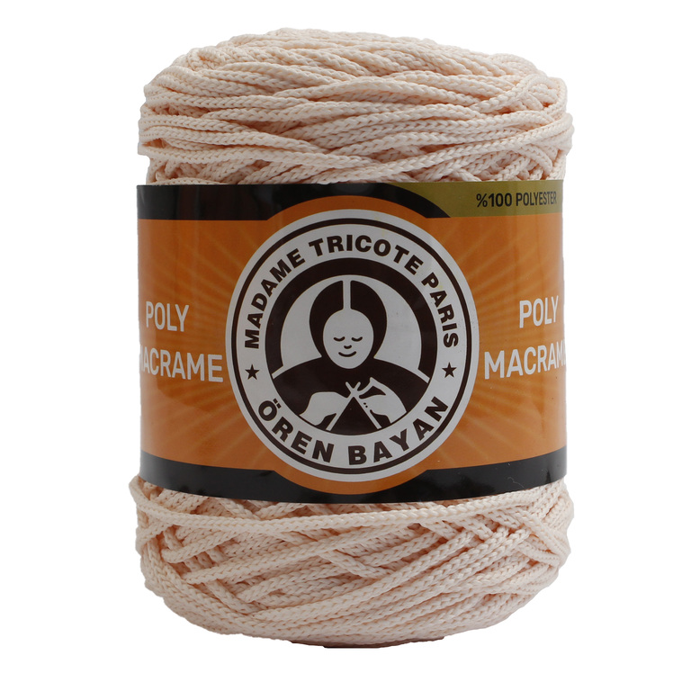 SZNUREK POLY MACRAME- JASNY ŁOSOŚ 102