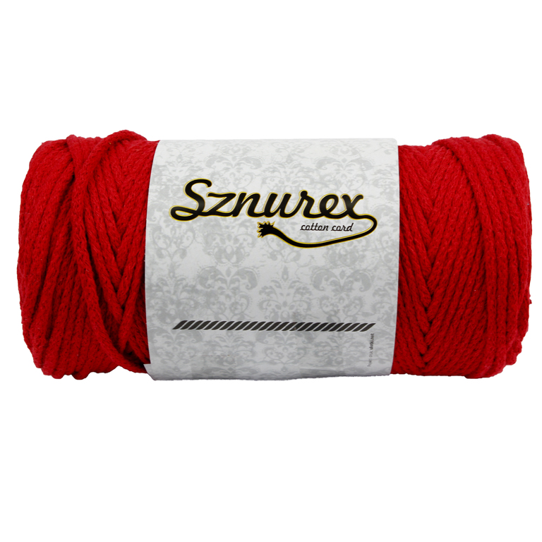 Sznurek bawełniany Czerwony producent Sznurex