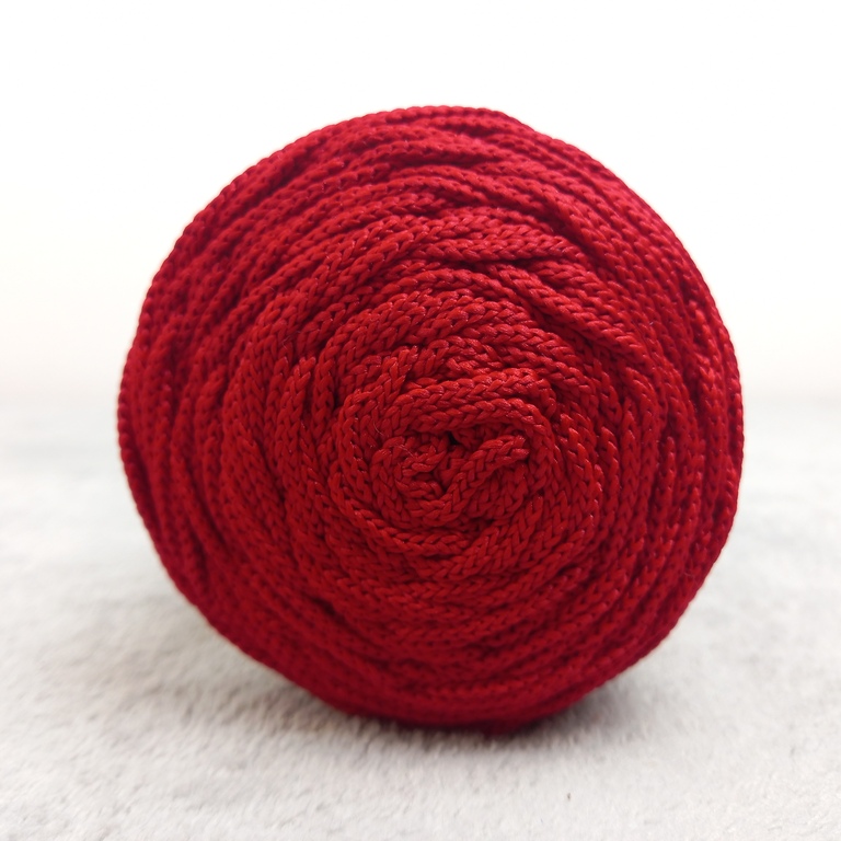 SZNUREK POLY MACRAME- CZERWONY- 118 (2)