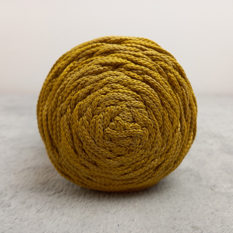 SZNUREK POLY MACRAME- MUSZTARDA- 109 (2)